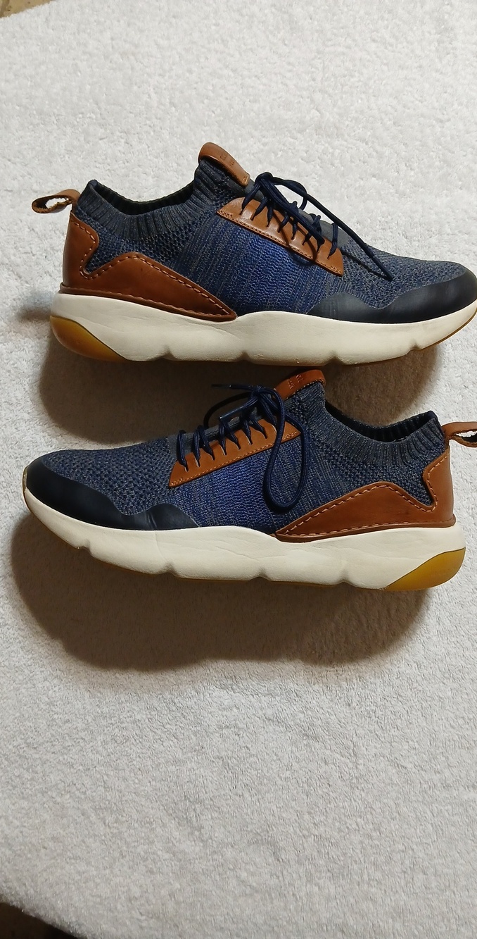 COLE HAAN Mens Navy Knit Zerogrand All-day Athletic Training Shoes Size  12